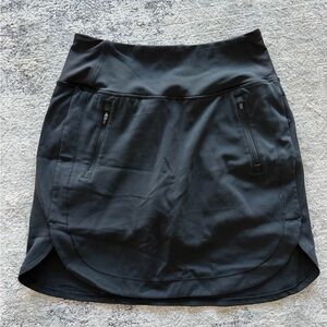 Athleta Black Golf Skort with Zipper Pockets